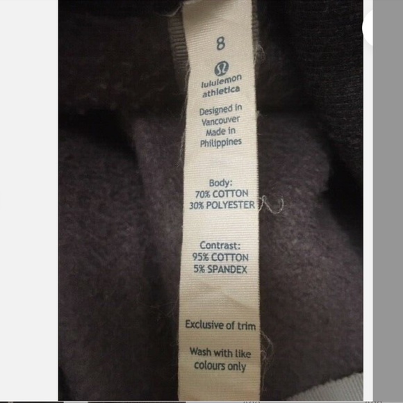 Lululemon Yin To My Yang Cardi Heather Black Cotton Jacket - Picture 7 of 12